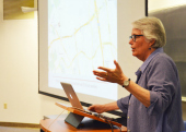 Professor Susan Harding lecturing