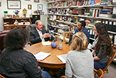 Photo: Craig Haney with students