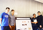 Photo: Anthro students with poster