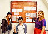 Photo: Anthro students with poster