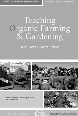 book cover: Teaching Organic Farming & Gardening