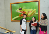 Students at the Environmental Studies Department with Flora Lu.