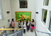 Students at the Environmental Studies Department with Flora Lu.
