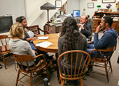 Photo: Haney with students