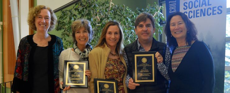 Dean Katherine Mitchell presents Outstanding Staff Award at the 2019 Fall Breakfast