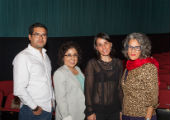 Journalist Oscar Martinez with Cat Ramirez, Pat Zavella, and filmmaker Marcela Zamora