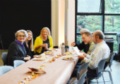 people sitting at table