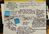 What are solutions to the housing crisis? poster
