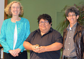 Dean Kathryne Mitchell, Cindy Cruz, and Deborah Gould